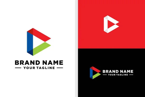 Logo Triangle Bold Editable — ストックベクタ