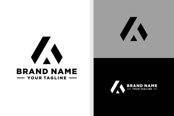 Logo Triangle Bold Editable — Vetor de Stock