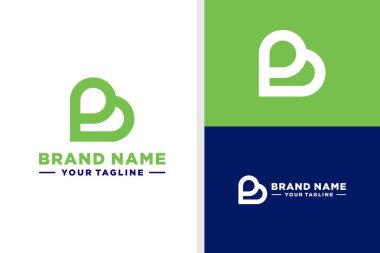 B harfi Logo 'yu Seviyor Negatif Uzay Yapılabilir