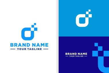 LETTER D Logo Dijital PIXEL EDİLMESİ