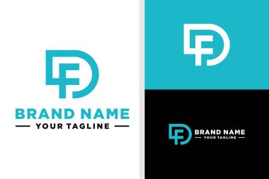 DF logosu monogram Basit Yapılabilir