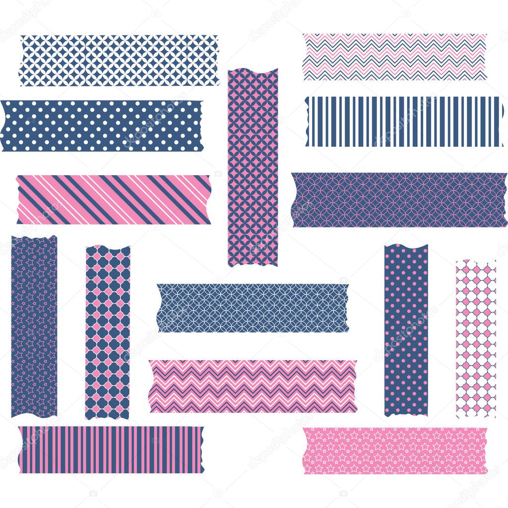 Nany and Pink Washi Tape Graphics set