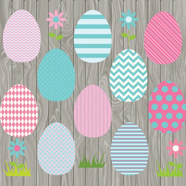 Huevos de Pascua Clip art — Vector de stock