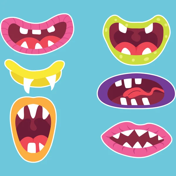 Cute Monster Mouth — Wektor stockowy
