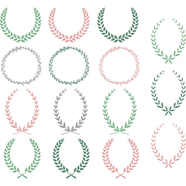 Wreath set (wreath collection, laurel wreath, oak wreath, wreath of