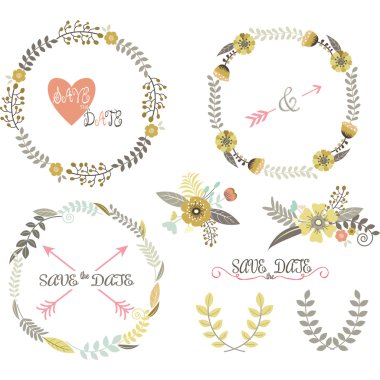 Düğün çelengi, Laurel, öğeleri.