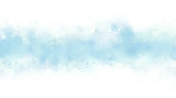 Abstract Blue Sky Watercolor Background Space Texts — Stock Photo, Image