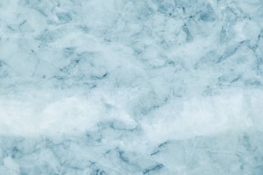 İç ve dış tasarım mobilyaları için mavi mermer dokular. Pürüzsüz ve lüks açık mavi arka plan.