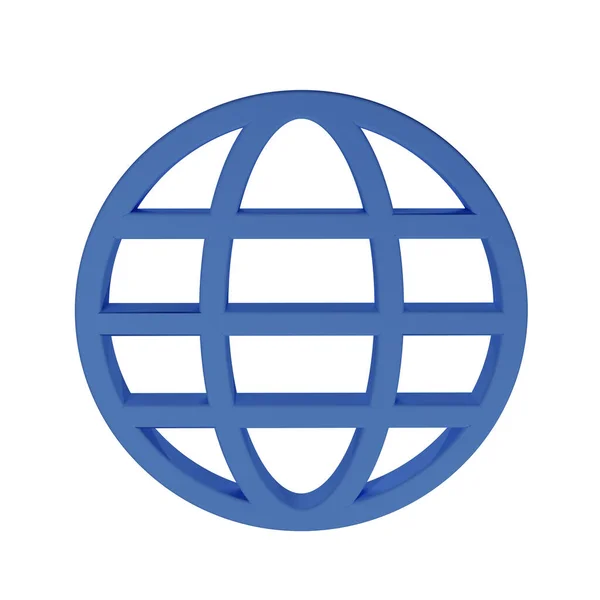 Gehen Sie Zum Websymbol Symbol Web Symbol Blaues Symbol World — Stockfoto