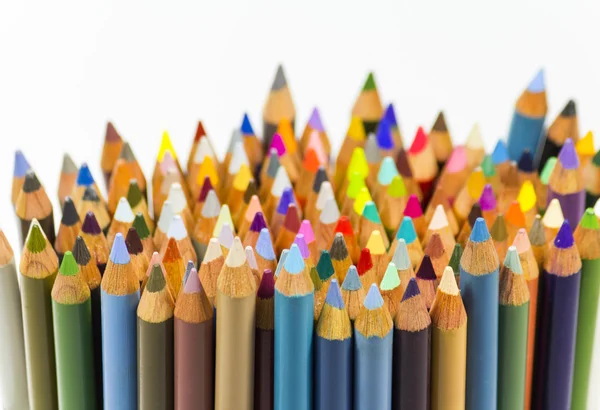 Color pencils in a glass — Stock Photo, Image