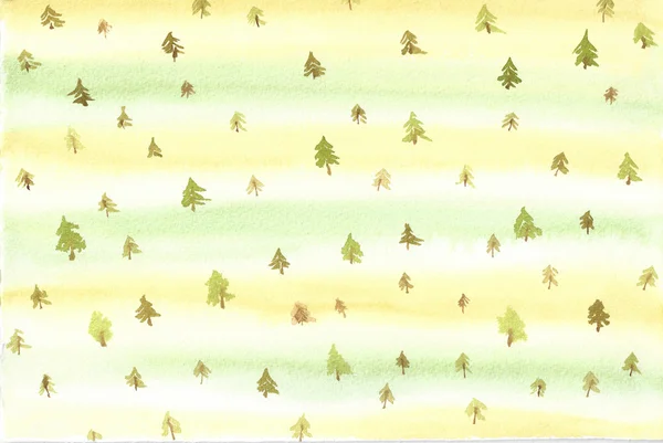 Skogen textur akvarell bakgrunden — Stock vektor