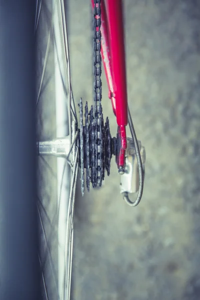 Klasik vintage retro yarış bisikleti — Stok fotoğraf