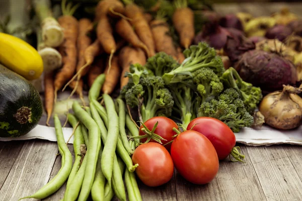 Urban Gardening Gemüseernte Ernte — Stockfoto