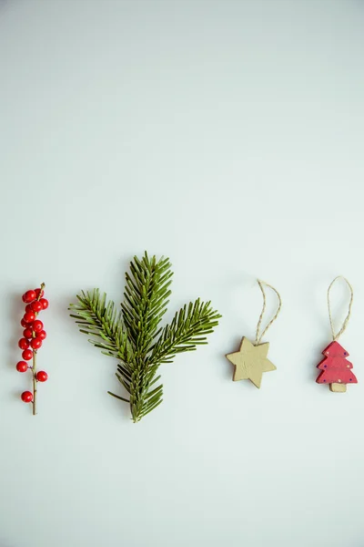 Natale decorazione agrifoglio — Foto Stock