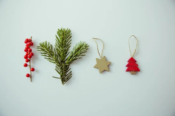 Christmas holly decoration — Stock Photo, Image