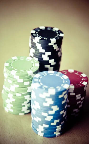 Texas Hold 'em Poker jogo de perigo — Fotografia de Stock