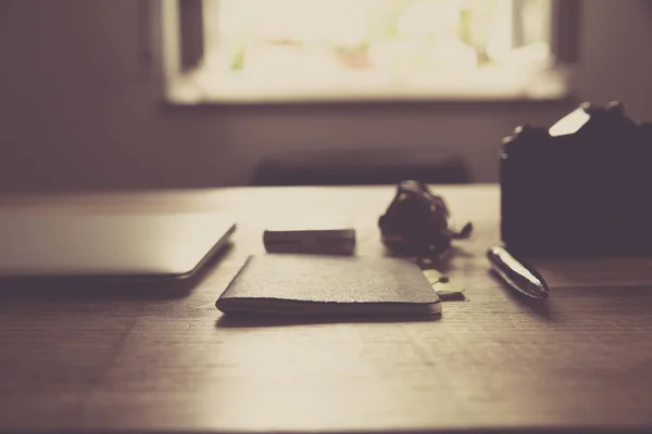 Neourban hipster office desktop — Stock Photo, Image