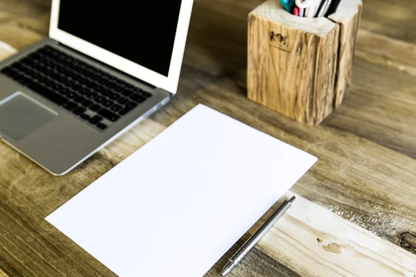 Neourban hipster office desktop — Stock Photo, Image