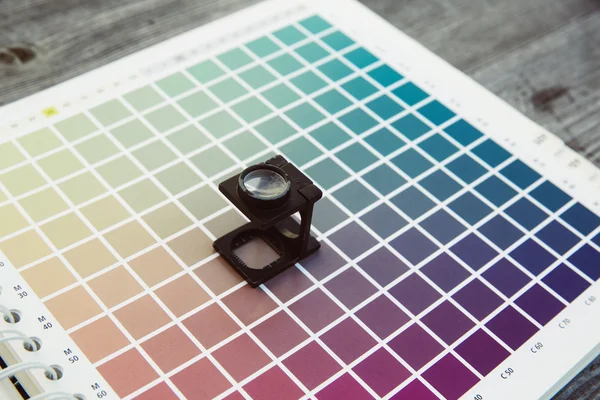 Probador de lino de gestión de color cmyk —  Fotos de Stock