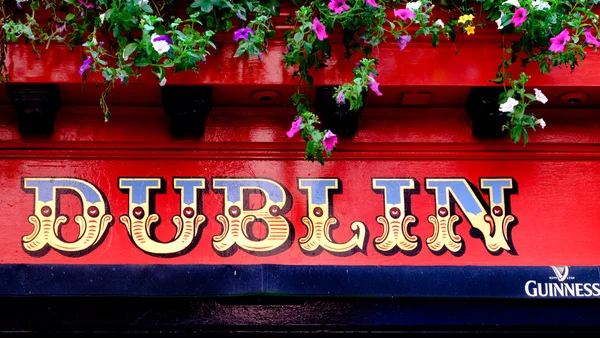 Dublin tecken — Stockfoto