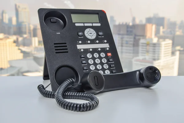 Teléfono de oficina - Tecnología de teléfono IP para negocios — Foto de Stock