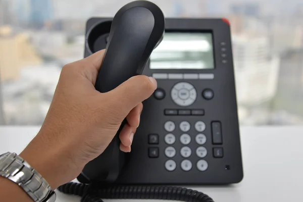 Telefono IP - Telefono dell'ufficio — Foto Stock