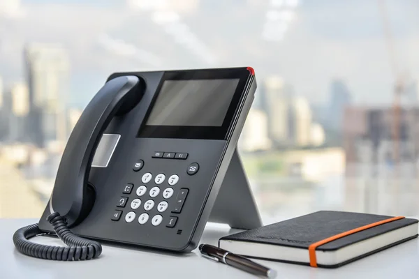 IP Phone and notebook — Stock Photo, Image