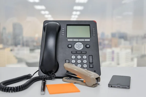 IP Phone - Nuova tecnologia per il telefono in ufficio — Foto Stock