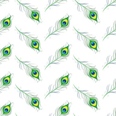 Tavus kuşu tüyleriyle kusursuz desen