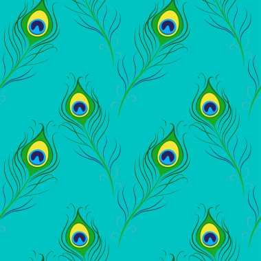 Tavus kuşu tüyleriyle kusursuz desen