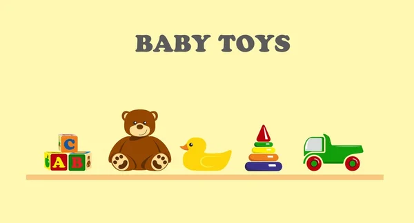 Jouets bébé — Image vectorielle