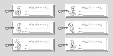 Sevgililer günü fareler Etiketler