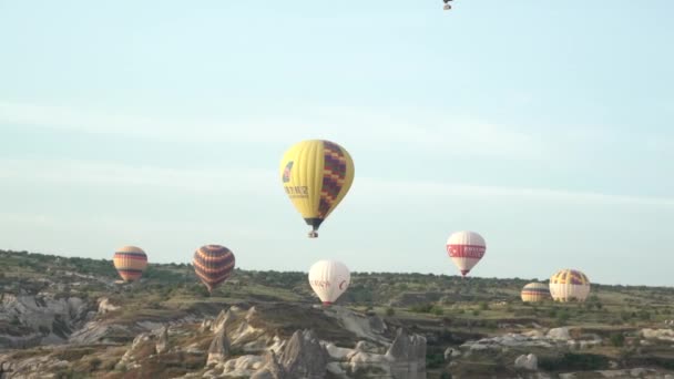 Sıcak hava balonu gezisi — Stok video