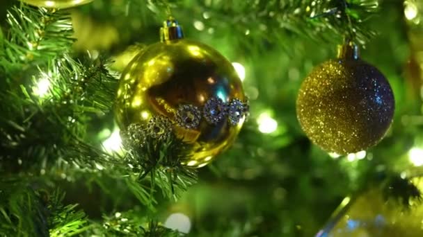 Natal árvore brinquedos — Vídeo de Stock