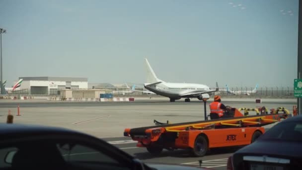 Jet privé à l'aéroport — Video