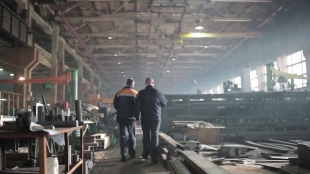 Lidé pracující ve výrobním provoze — Stock video