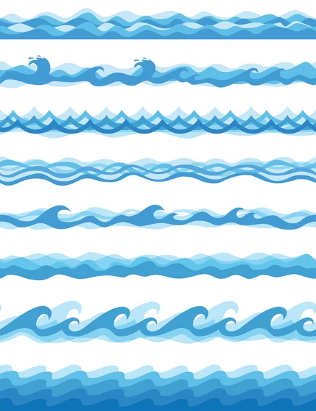 Ondas sin costura - Vector — Archivo Imágenes Vectoriales