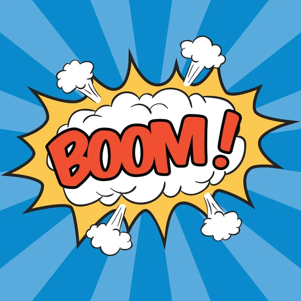 BOOM! Wording Sound Effect — Stock Vector