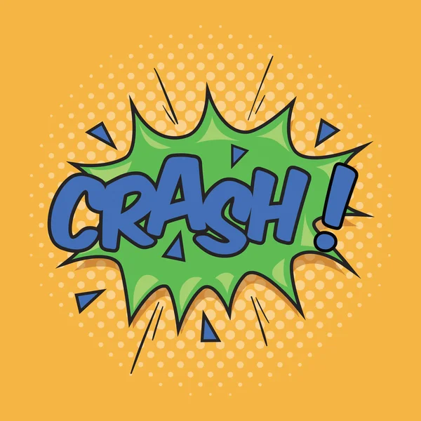 ¡Crash! Efecto de sonido de redacción — Archivo Imágenes Vectoriales