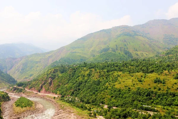 Beautiful Green Mount Amazing View River — Stock Photo, Image