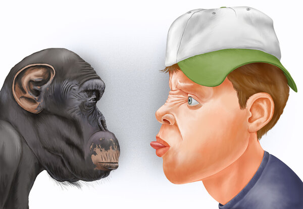 stupid teen shows language the clever monkey