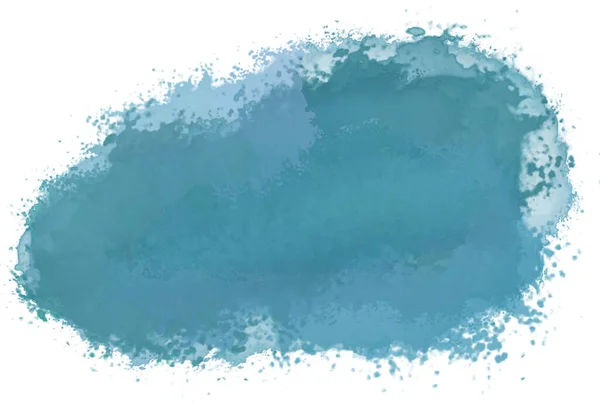 Акварельные Пятна Абстрактный Синий Фон Иллюстрация — стоковое фото