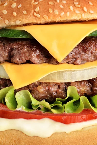 Burger close up — Stock Photo, Image