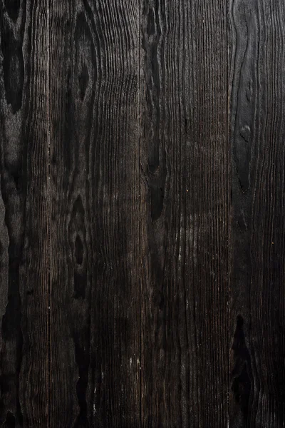 Fondo de madera negro — Foto de Stock