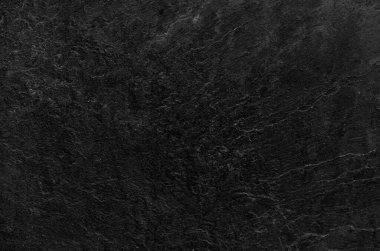 Siyah kaya arka planı. Koyu gri taş dokusu. Siyah grunge geçmişi. Dağ yakın çekim. Üzücü arkaplan.