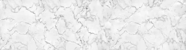 Panoráma Fehér Márvány Textúra Háttér Vagy Luxus Csempe Padló Tapéta — Stock Fotó
