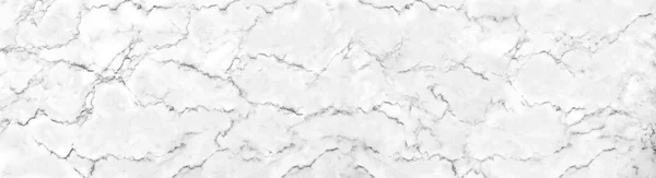 Panorama White Marble Stone Texture Background Luxurious Tiles Floor Wallpaper — Stock Photo, Image