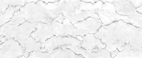 Panorama Biały Marmur Kamienny Tekstura Tła Lub Luksusowe Płytki Podłogowe — Zdjęcie stockowe