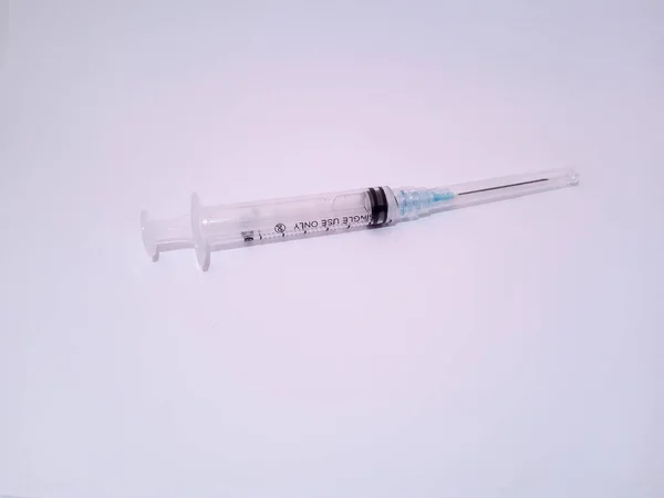 Jedno Lékařských Zařízení Injekční Stříkačka Ccm — Stock fotografie