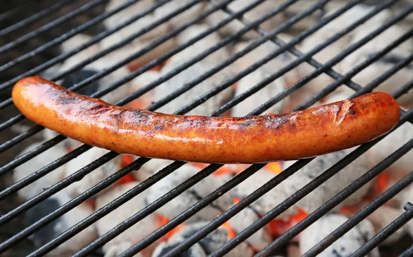 Red Ham Sausage Grill — Stock Photo, Image
